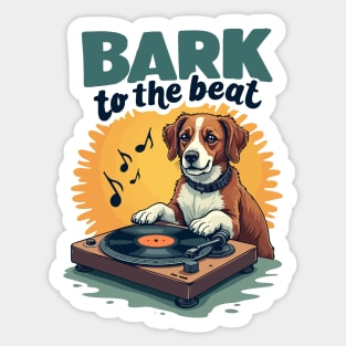 Bark to the Beat T-Shirt Sticker